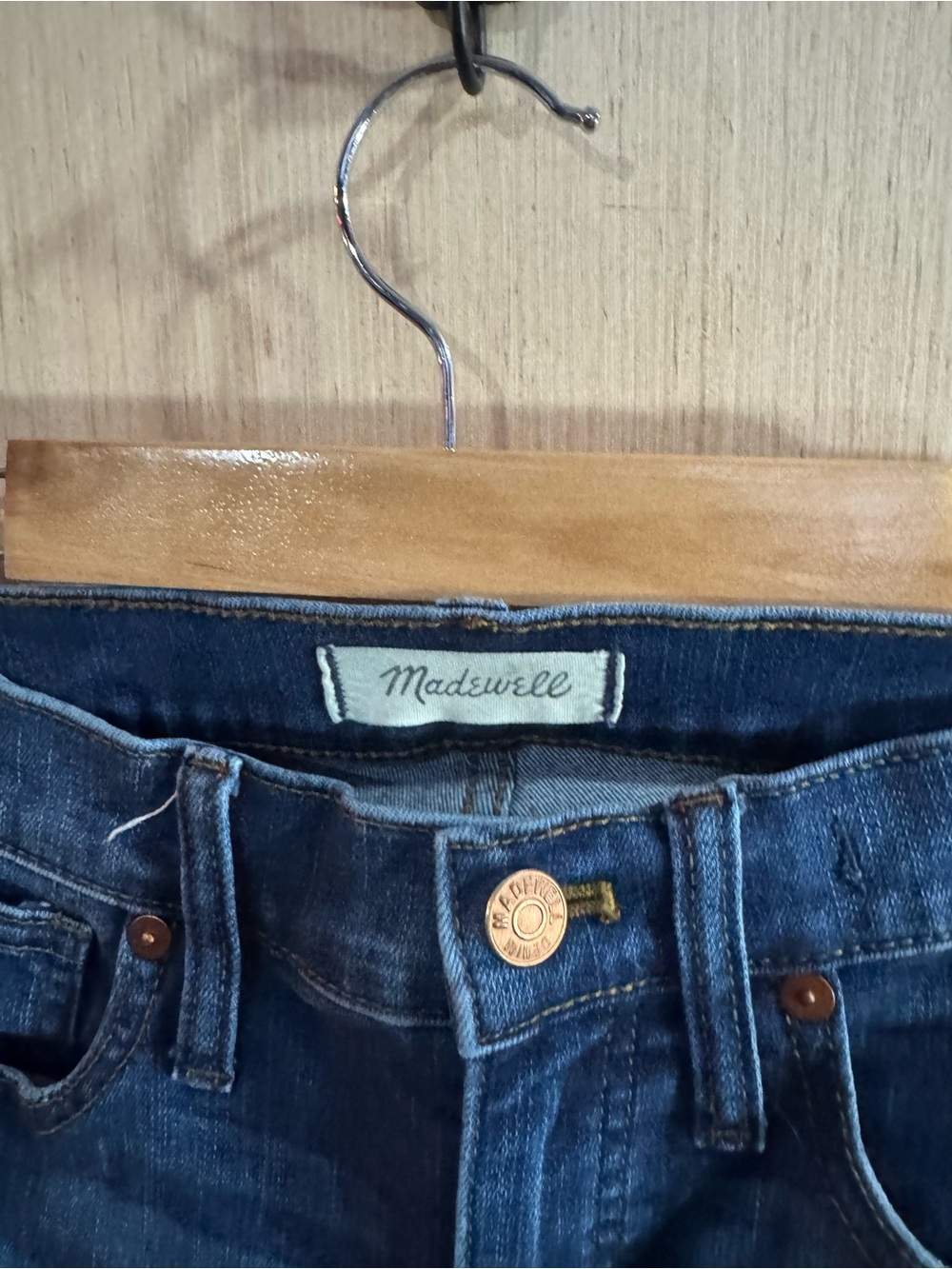Madewell Dark Wash High Rise Skinny Denim Jeans Size 25 - Picture 2 of 4